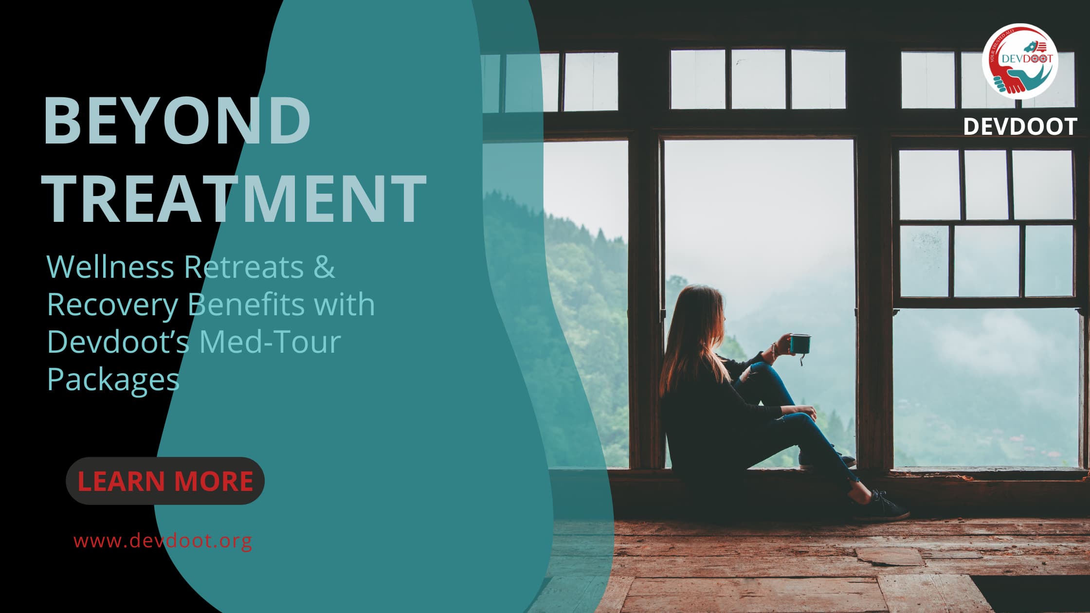 Patient relaxing in an Ayurvedic spa in Kerala after orthopedic surgery