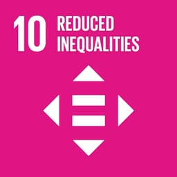 SDG 10 - Reduced Inequalities UN Sustainable Development Goal 10: Reduced Inequalities symbol