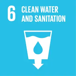 SDG 6 - Clean Water and Sanitation UN Sustainable Development Goal 6: Clean Water and Sanitation symbol