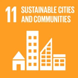 SDG 11 - Sustainable Cities and Communities UN Sustainable Development Goal 11: Sustainable Cities and Communities symbol