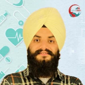 Portrait of Gurtaj Singh, Devdoot Pet Well specialist